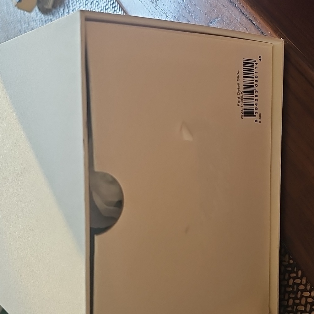 St. Agni Fold Detail Leather Slides - Picture 7 of 7